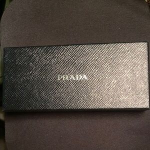 “Eye-Eye-Eye” unisex Prada Black Textured Box. No frames included.